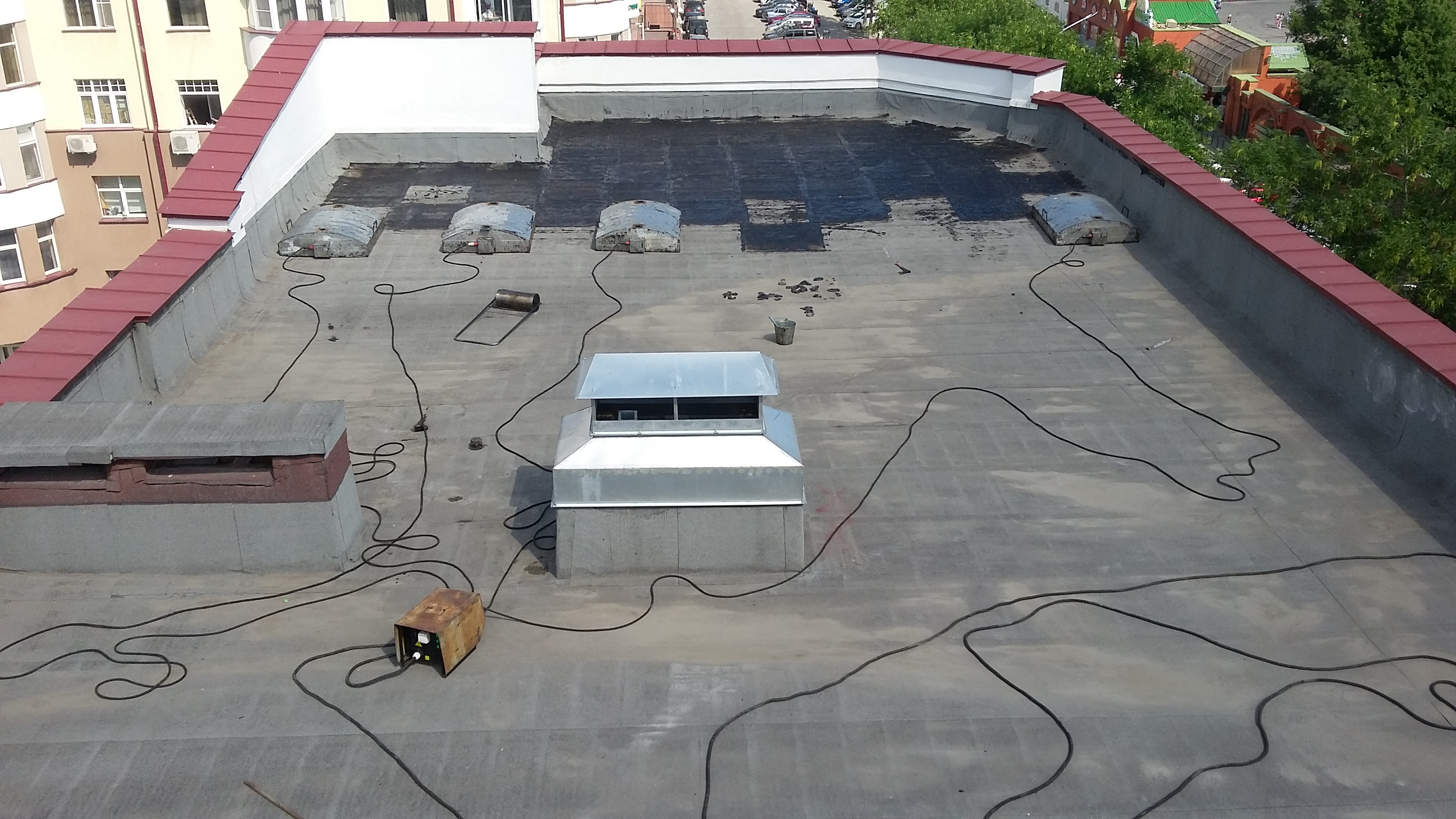 Ремонт мягкой кровли методом спекания - 2018 - Портфолио ООО 'КРОВИНТЕХ'