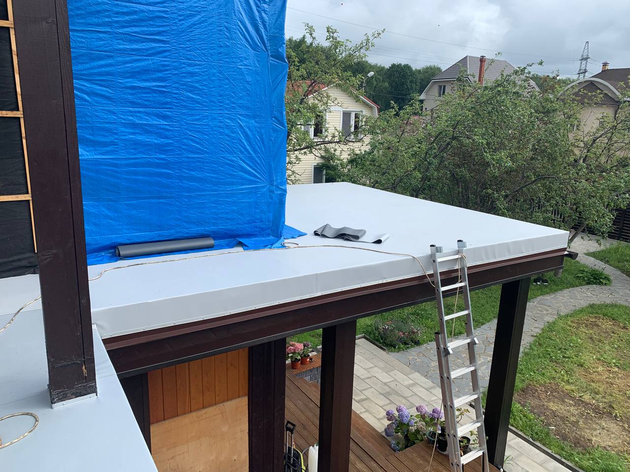 Монтаж ПВХ мембраны - 2021 - Портфолио ООО 'ТАНДЕМ КРОВЛЯ'