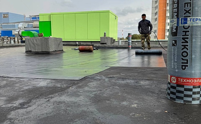 Объект Устройство новой кровли из битумно-полимерных материалов - изображение  №1>