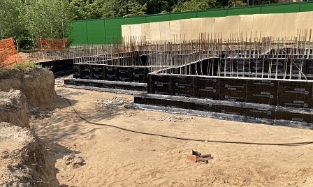 Объект - Гидроизоляция фундамента с применением битумно рулонных материалов фото №4