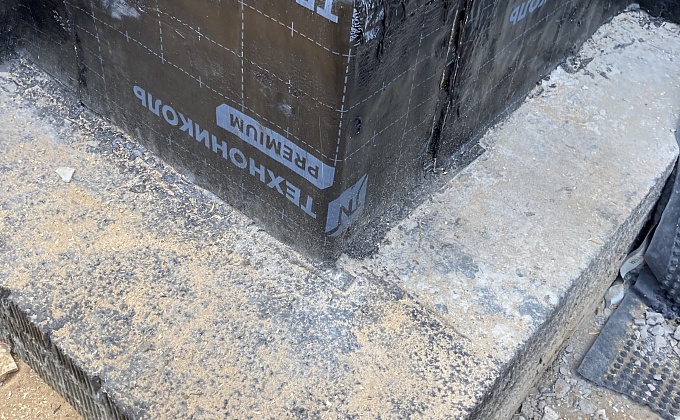 Объект Гидроизоляция фундамента с применением битумно рулонных материалов - изображение  №9>