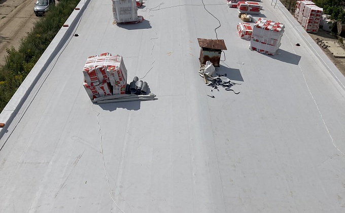 Объект Реконструкция плоской кровли с применением ПВХ мембраны - изображение  №5>