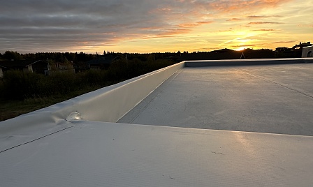 Объект - Гидроизоляция из ПВХ мембраны LOGICROOF V-RP 1,5 мм фото №1