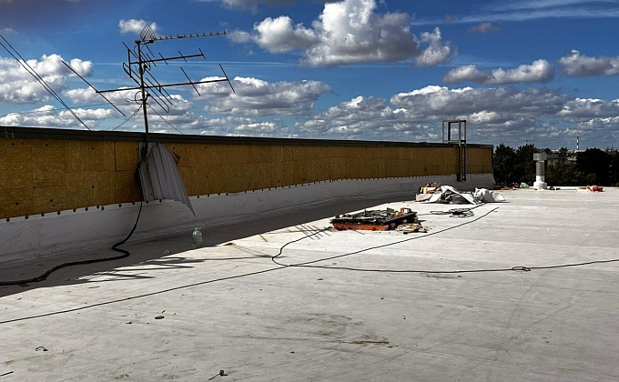 Объект Демонтаж монтаж плоской кровли  - изображение  №1>