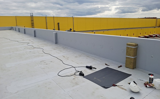 Объект Монтаж мягкой кровли ПВХ мебраны - изображение  №4>