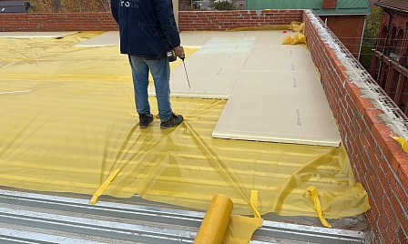 Объект - Устройство плоской кровли Из ПВХ мембраны Технониколь  фото №5