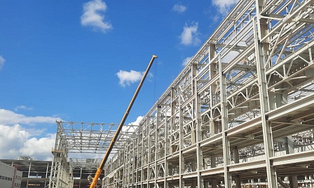 Объект -  «АБК ЦГП. Современный комплекс для производства высококачественного горячекатаного и холоднокатаногоплоского проката из нержавеющих и коррозионностойких марок стали в городе Волжский Волгоградской области» фото №6