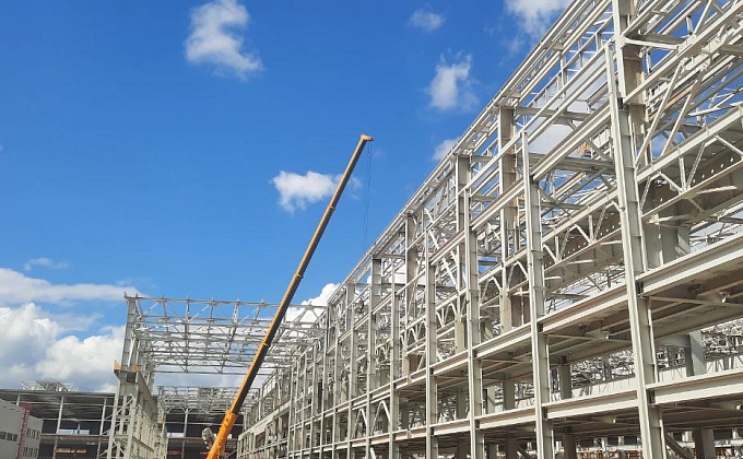 Объект  «АБК ЦГП. Современный комплекс для производства высококачественного горячекатаного и холоднокатаногоплоского проката из нержавеющих и коррозионностойких марок стали в городе Волжский Волгоградской области» - изображение  №1>