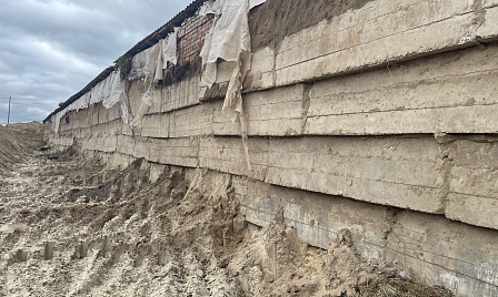 Объект - Гидроизоляция фундамента кормохранилища АПК Вохринка фото №1