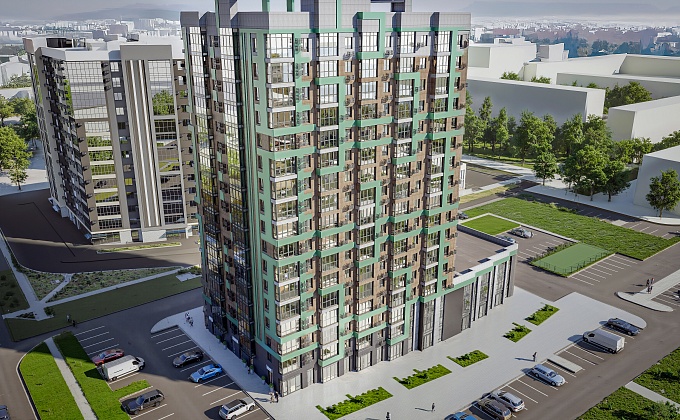 Объект Жилой комплекс «Панорама» .Кровля пристройки в осях А-А/1 и 1/1-10/1. - изображение  №1>