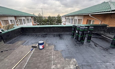 Объект - Устройство битумной гидроизоляции кровли фото №5