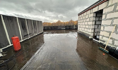 Объект - Устройство гидроизоляции кровли ПВХ-мембраной фото №2