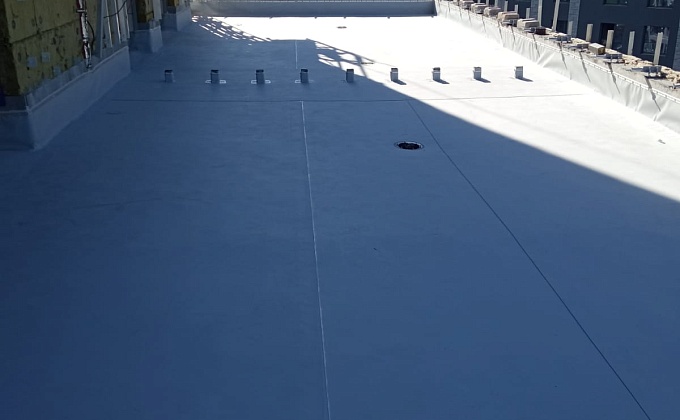 Объект Устройство кровли пристройки ЖК "Forst" из полимерной мембраны по адресу: г. Москва, ул. Автозаводская, 26/1 - изображение  №4>