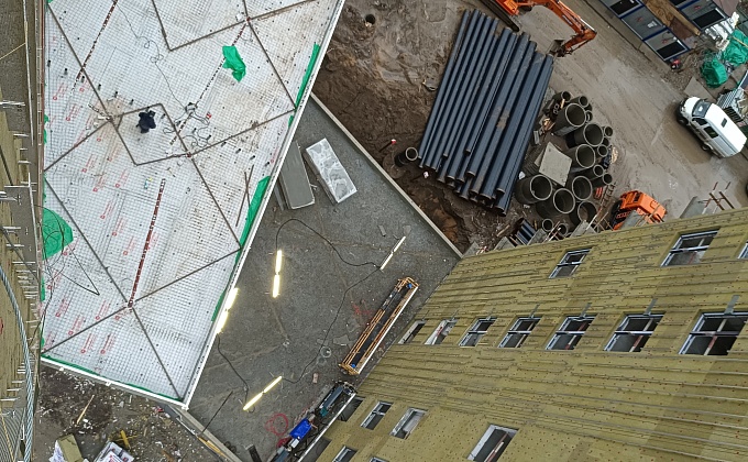 Объект Устройство кровли пристройки ЖК "Forst" из полимерной мембраны по адресу: г. Москва, ул. Автозаводская, 26/1 - изображение  №8>