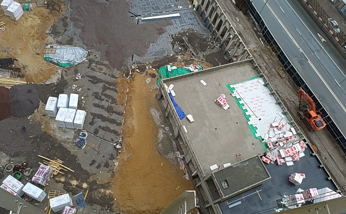 Объект Устройство кровли пристройки ЖК "Forst" из полимерной мембраны по адресу: г. Москва, ул. Автозаводская, 26/1 - изображение  №11>