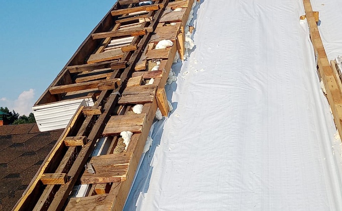 Объект Замена кровельного покрытия и утепление кровли. - изображение  №1>