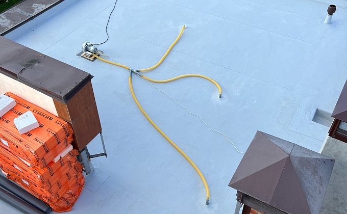 Объект Сушка кровли Котедж. 250 м2 с. Былово - изображение  №1>