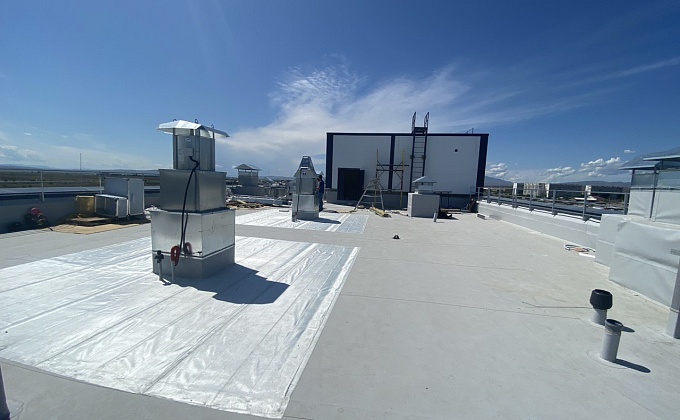 Объект Монтаж плоской кровли поликлиники в городе Кызыл - изображение  №6>