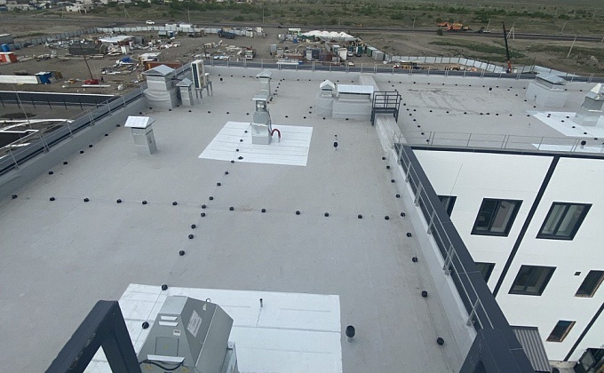 Объект Монтаж плоской кровли поликлиники в городе Кызыл - изображение  №7>