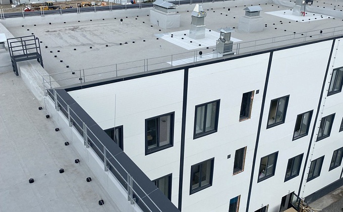 Объект Монтаж плоской кровли поликлиники в городе Кызыл - изображение  №9>