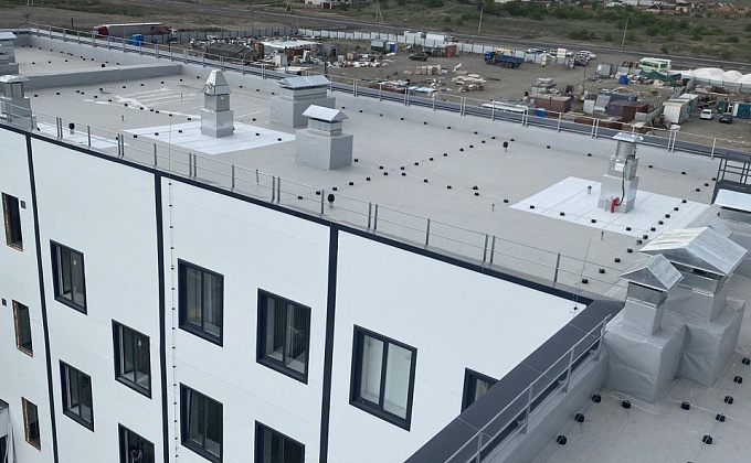 Объект Монтаж плоской кровли поликлиники в городе Кызыл - изображение  №11>