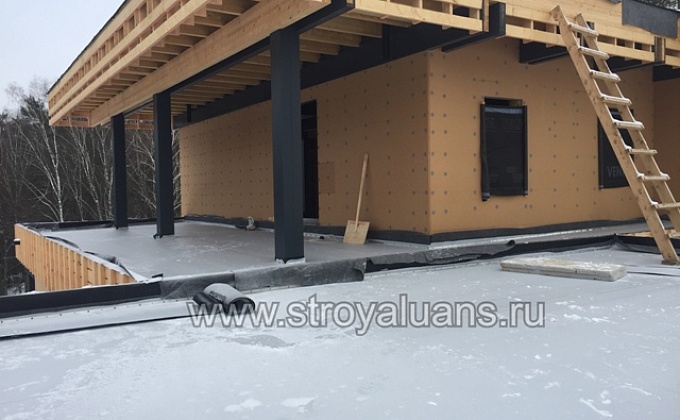 Объект Монтаж кровельной ПВХ мембраны по OSB - изображение  №2>