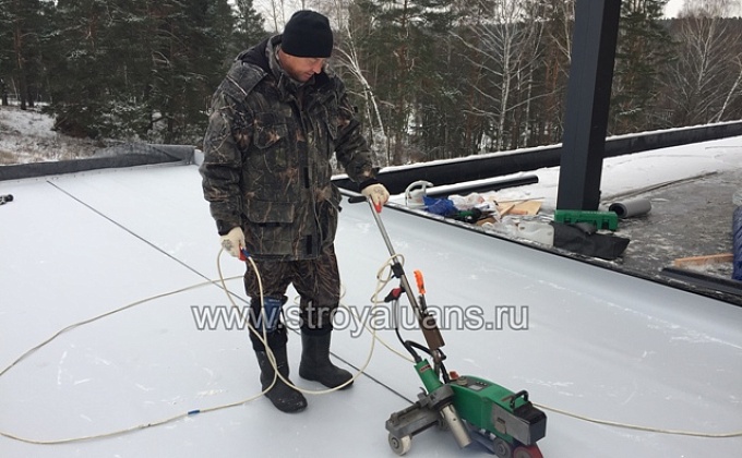 Объект Монтаж кровельной ПВХ мембраны по OSB - изображение  №4>