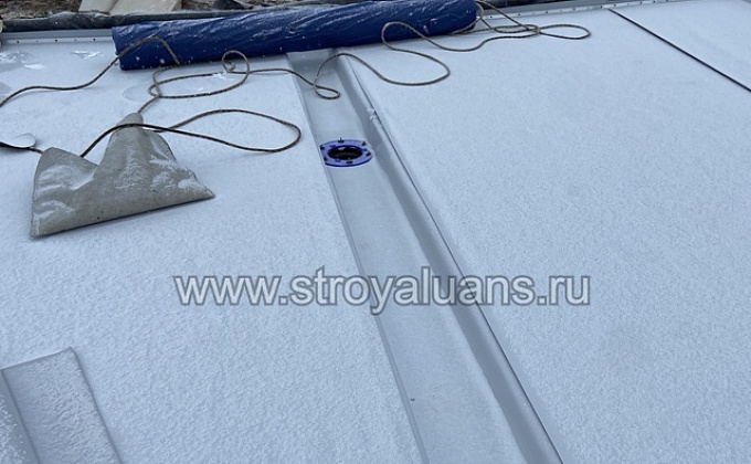 Объект Монтаж кровельной ПВХ мембраны по OSB - изображение  №5>