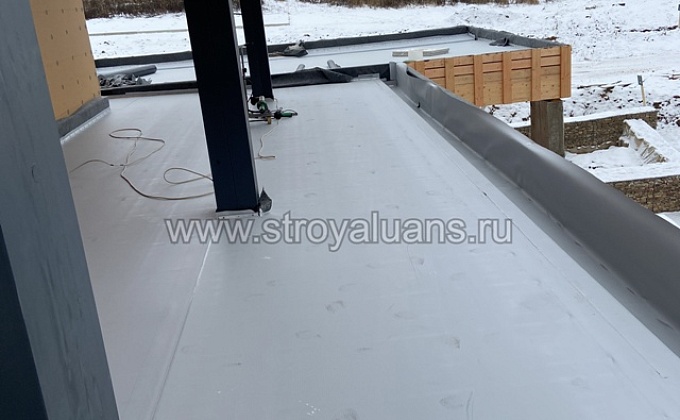 Объект Монтаж кровельной ПВХ мембраны по OSB - изображение  №6>