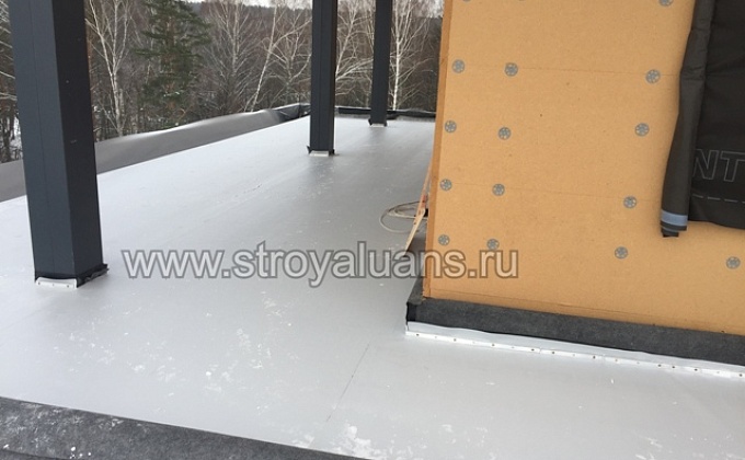 Объект Монтаж кровельной ПВХ мембраны по OSB - изображение  №7>