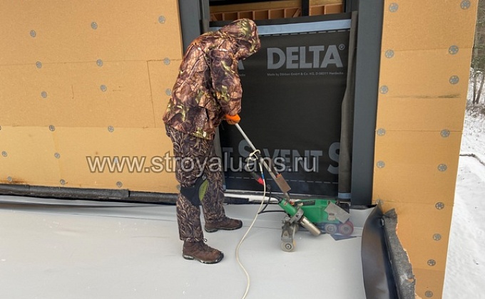 Объект Монтаж кровельной ПВХ мембраны по OSB - изображение  №11>