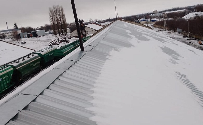 Объект Кровля склада на элеваторе - изображение  №1>